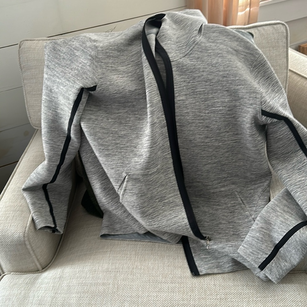 Lululemon Stratum Hooded Jacket Mens XXL Heather Gray Full Zip FRAYS M4511S